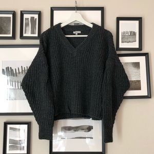 Madewell Pleat-Sleeve Pullover Sweater